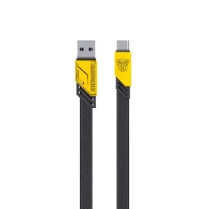 TRANSFORMERS TF-A08 A-C Fast Charging Braided Cable  - Yellow