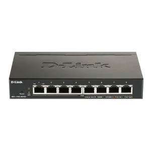 D-Link DGS-1100-08PV2 | 8-Port PoE Smart Managed Gigabit Switch