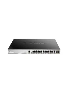 D Link - 30-Port Lite Layer 3 Stackable Managed PoE Switch - DGS-3130-30PS
