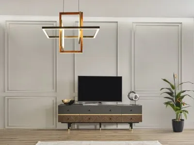 Grand Lcd Tv Table Top (Dark Gray) - 200