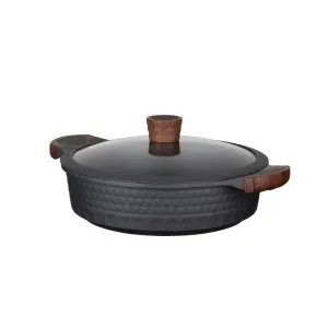 Resto Shallow Pot with Lid 28cm – Non-Stick Marble Coating, 4.4L - 93506