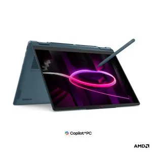 Lenovo Yoga 7 2-in-1 14AGP11 -AMD Ryzen 7 - 32GB RAM - 1TB SSD - 14 inches WUXGAOLED 400nits Touch- Windows 11 Home - 2 Year Warranty - 83TD001FAX