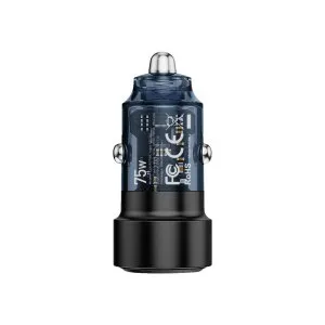Platinum SUPER Series Car Charger PD 75 Type-C + QC - Black - P-CLASPD75BK